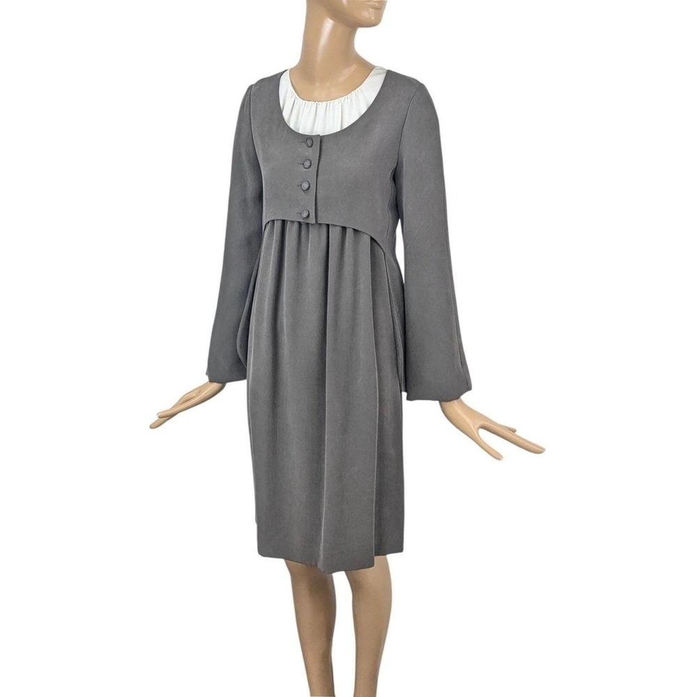 Vintage Chloe Spring 1994 Karl Lagerfeld-era Runway Silk Dress and Jacket Set 38 - Picture 10 of 13